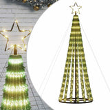 Vidaxl led-kerstboom 275 leds warm wit 180 cm