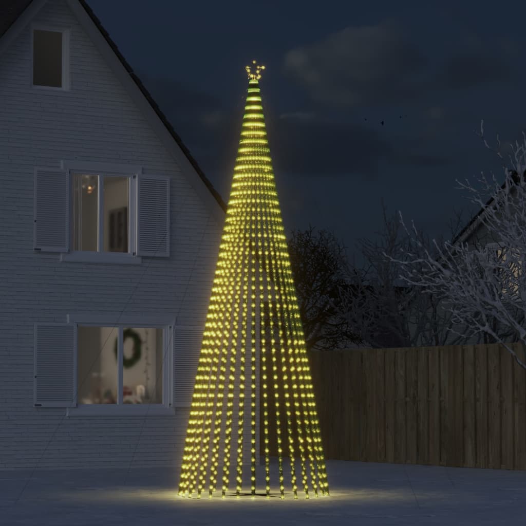 Vidaxl led-kerstboom 1544 leds 500 cm warm wit