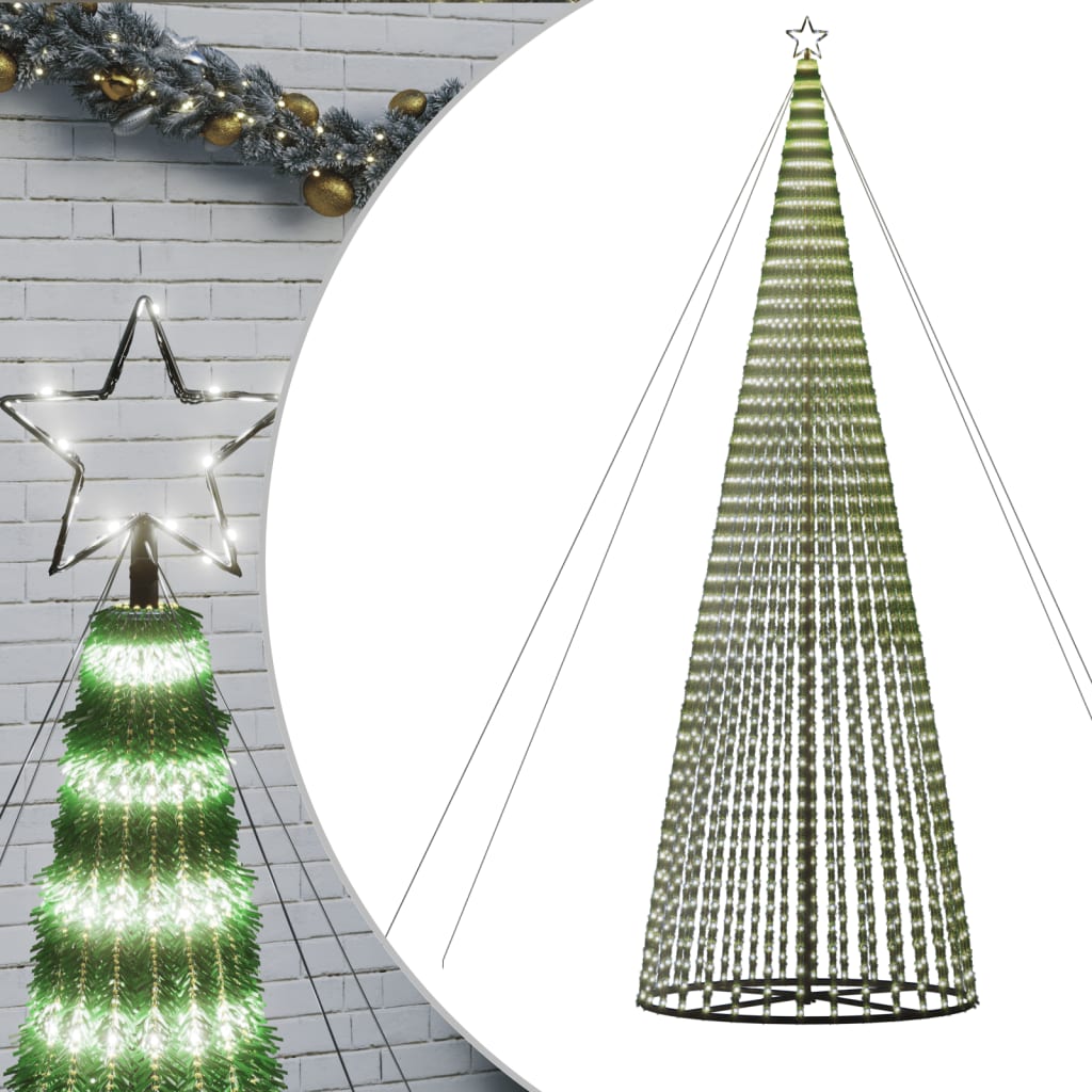 Vidaxl led-kerstboom 1544 leds 500 cm koud wit