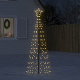 Vidaxl led-kerstboom met spikes 220 led's warm wit 180 cm