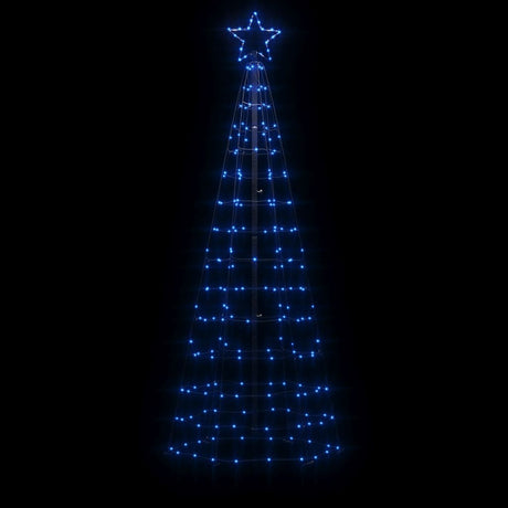 Vidaxl led-kerstboom met spikes 220 leds 180 cm blauw