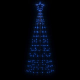 Vidaxl led-kerstboom met spikes 220 leds 180 cm blauw
