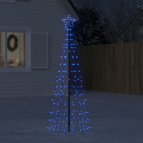 Vidaxl led-kerstboom met spikes 220 leds 180 cm blauw