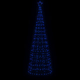 VidaXL Lichtkegel met grondpinnen 570 blauwe LED's 300 cm