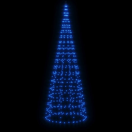 Vidaxl led-kerstboom aan vlaggenmast 550 led's 300 cm blauw