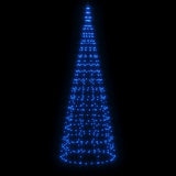 Vidaxl led-kerstboom aan vlaggenmast 550 led's 300 cm blauw