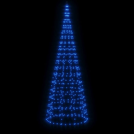 Vidaxl led-kerstboom aan vlaggenmast 550 led's 300 cm blauw