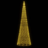 Vidaxl led-kerstboom aan vlaggenmast 1534 leds warm wit 500 cm