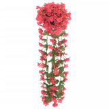 Vidaxl kerstslingers met bloemen 3 st 85 cm rozé