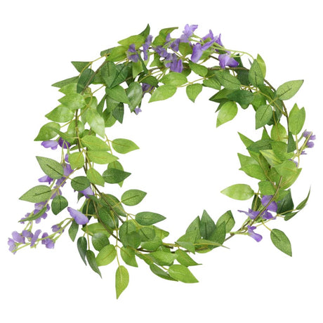 Vidaxl bloemenslingers 6 st 200 cm paars