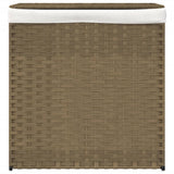 VidaXL Wasmand met 2 vakken 53x35x57 cm poly rattan