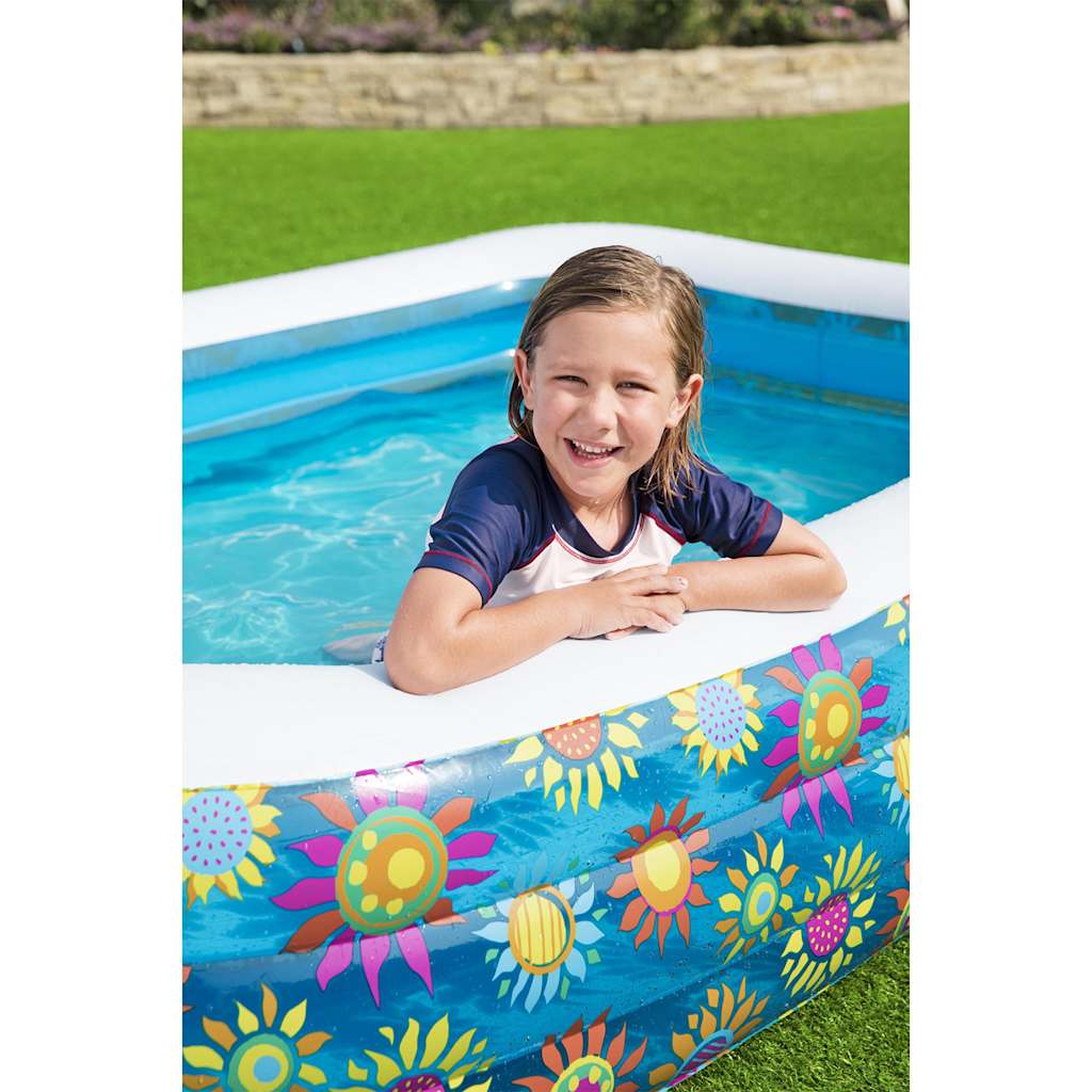 Bestway kinderzwembad opblaasbaar 229x152x56 cm blauw