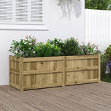 Vidaxl plantenbak 150x50x50 cm geïmpregneerd grenenhout