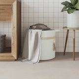 Vidaxl opbergmand ø 38x36 cm katoen wit