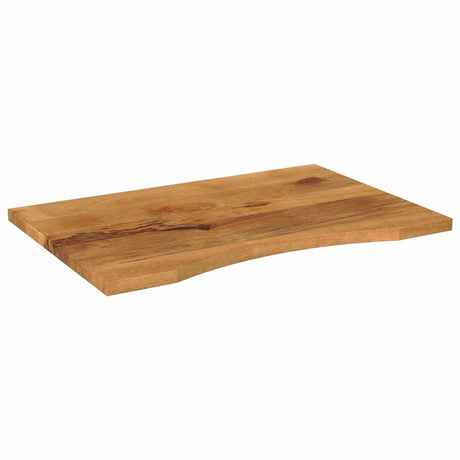 Vidaxl bureaublad met ronding 80x50x2,5 cm massief ruw mangohout