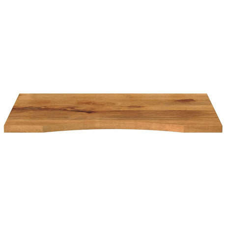 Vidaxl bureaublad met ronding 80x50x2,5 cm massief ruw mangohout