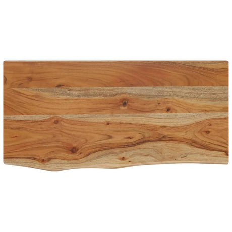 Vidaxl wandschap rechthoekig natuurlijke rand 40x20x3,8 cm acaciahout