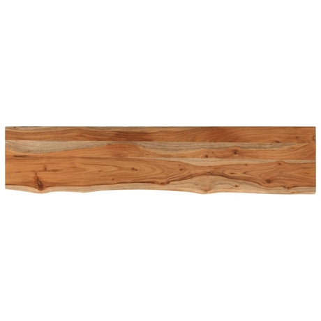 Vidaxl tafelblad rechthoekig natuurlijke rand 140x30x3,8 cm acaciahout