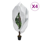 Vidaxl plantenhoezen met ritssluiting 4 st 70 g m² 3,93x3,5 m