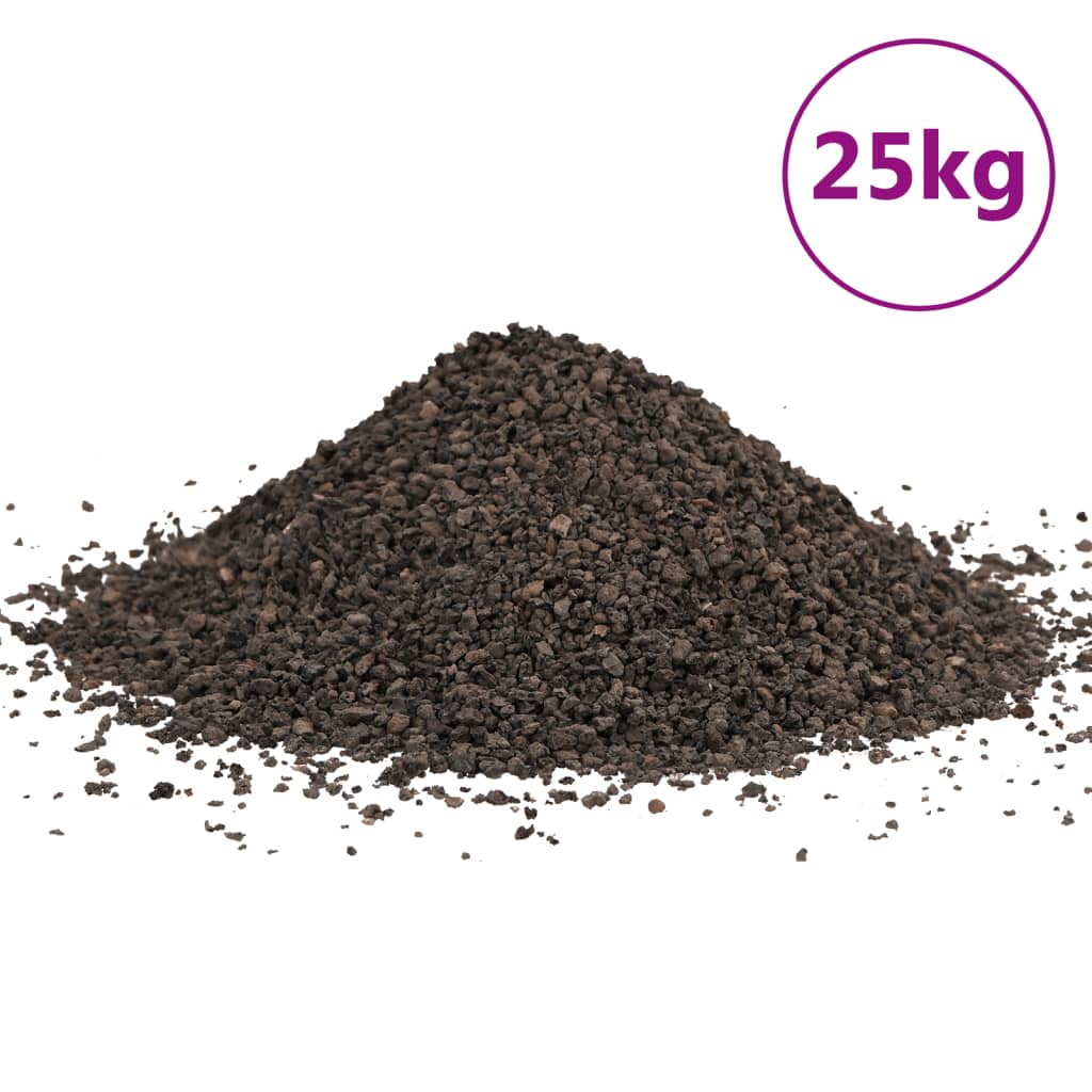 VidaXL Basaltgrind 25 kg 1-3 mm zwart