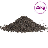 VidaXL Basaltgrind 25 kg 5-8 mm zwart