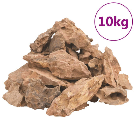 VidaXL Drakenstenen 10 kg 1-10 cm bruin