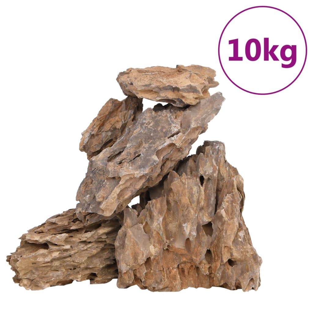 VidaXL Drakenstenen gemende kleur 10 kg 10-30 cm