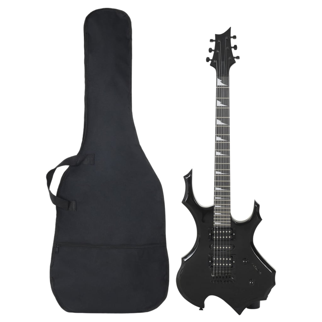 Vidaxl gitaar voor beginners elektrisch met tas 4 4 39 zwart