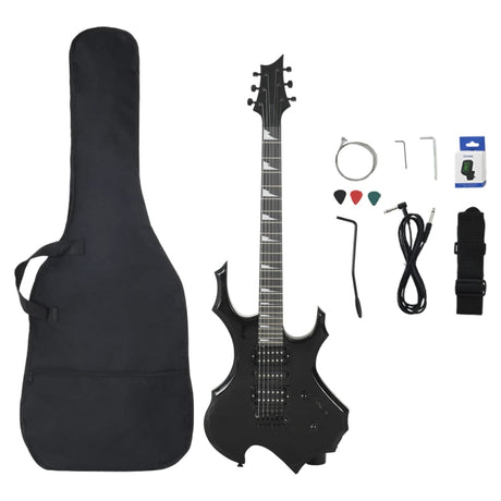 Vidaxl gitaar voor beginners elektrisch met tas 4 4 39 zwart