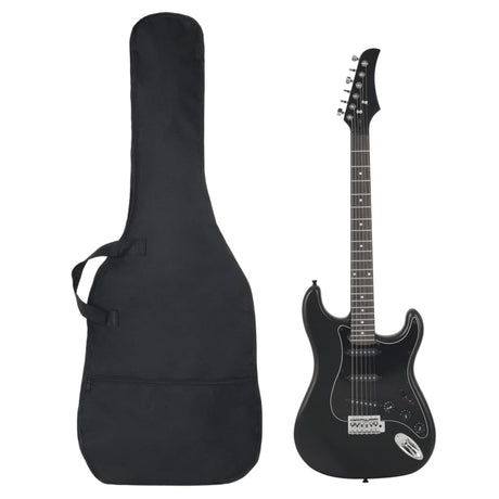 Vidaxl gitaar voor beginners elektrisch met tas 4 4 39 zwart