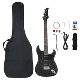 Vidaxl gitaar voor beginners elektrisch met tas 4 4 39 zwart