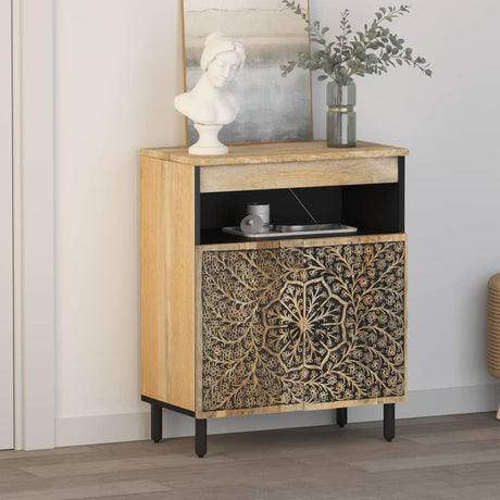 Vidaxl bijzetkast 60x33x75 cm massief mangohout
