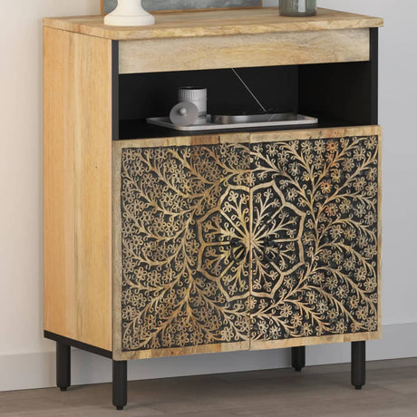Vidaxl bijzetkast 60x33x75 cm massief mangohout