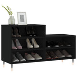 Vidaxl schoenenkast 102x36x60 cm bewerkt hout zwart