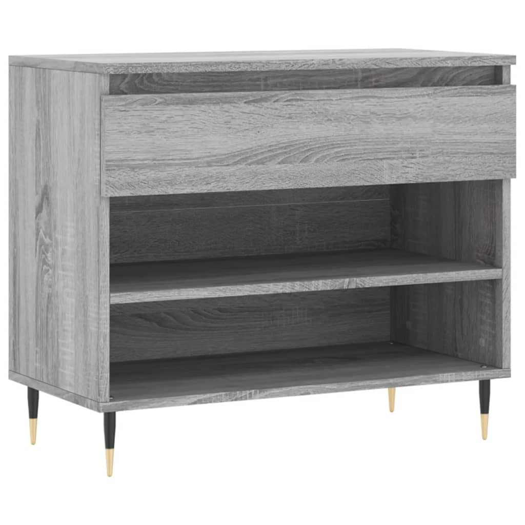 VidaXL Schoenenkast 70x36x60 cm bewerkt hout sonoma grijs