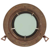 Vidaxl wandspiegel patrijspoort ø30 cm aluminium en glas