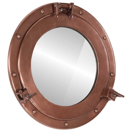 Vidaxl wandspiegel patrijspoort ø38 cm aluminium en glas