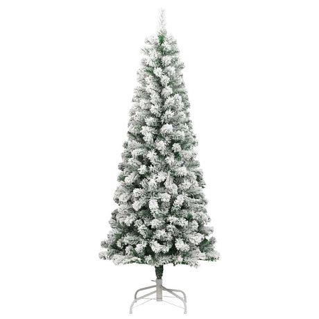 Vidaxl kunstkerstboom met scharnieren en sneeuw 180 cm