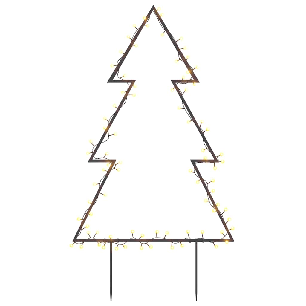 Vidaxl kerstverlichting kerstboom met grondpinnen 80 led's 60 cm