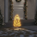 Vidaxl kerstverlichting kerstboom 3 st met grondpinnen 50 led's 30 cm