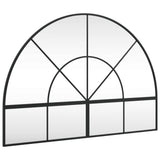 Vidaxl wandspiegel boog 100x70 cm ijzer zwart