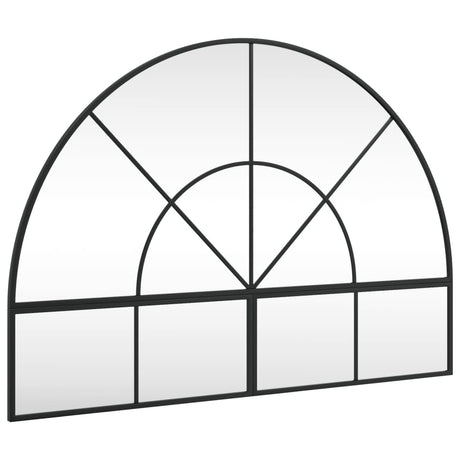 Vidaxl wandspiegel boog 100x70 cm ijzer zwart