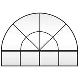 Vidaxl wandspiegel boog 100x70 cm ijzer zwart