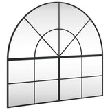 Vidaxl wandspiegel boog 100x90 cm ijzer zwart