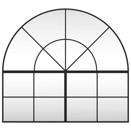 Vidaxl wandspiegel boog 100x90 cm ijzer zwart