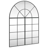 Vidaxl wandspiegel boog 100x130 cm ijzer zwart