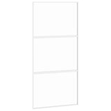Vidaxl schuifdeur 102,5x205 cm gehard glas en aluminium wit
