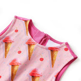 Vidaxl kinderjurk 128 felroze