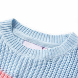 Vidaxl kindertrui gebreid 140 blauw