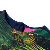 Vidaxl kinderjurk met lange mouwen 104 marineblauw